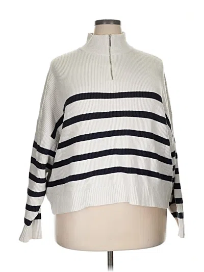 Pre-owned Mng Pullover Sweater In White