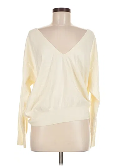 Pre-owned Mng Pullover Sweater In White