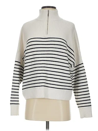 Pre-owned Mng Pullover Sweater In White