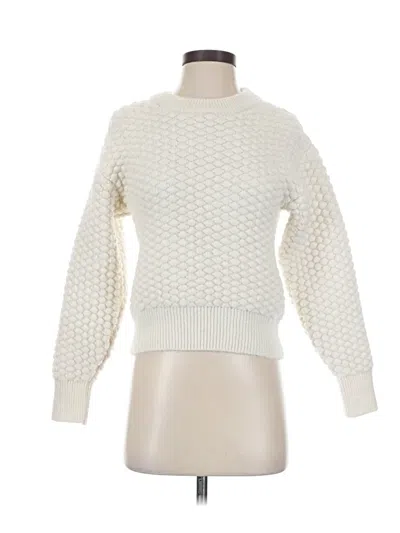 Pre-owned Mng Pullover Sweater In White