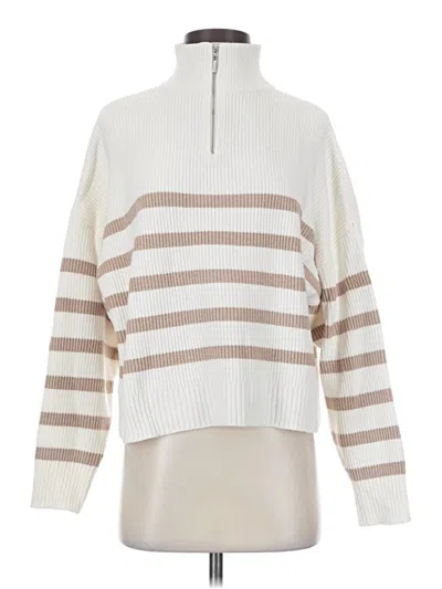 Pre-owned Mng Pullover Sweater In White