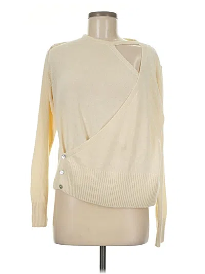 Pre-owned Mng Pullover Sweater In White