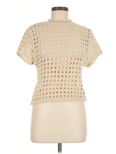 Pre-owned Mng Pullover Sweater In White