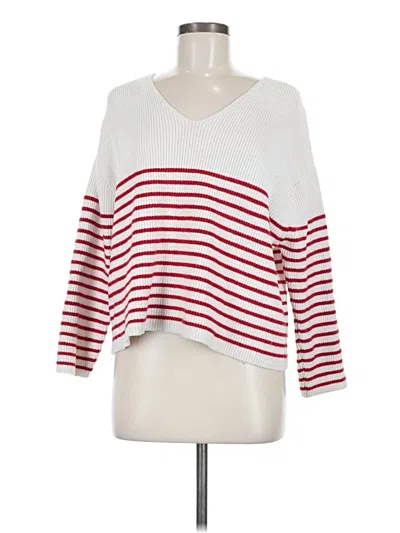Pre-owned Mng Pullover Sweater In White