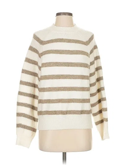 Pre-owned Mng Pullover Sweater In White