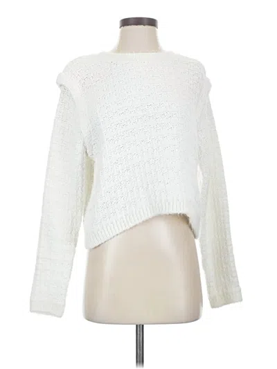 Pre-owned Mng Pullover Sweater In White