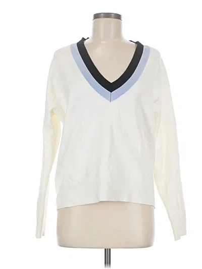 Pre-owned Mng Pullover Sweater In White