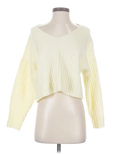 Pre-owned Mng Pullover Sweater In Yellow