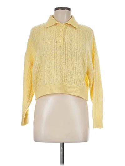Pre-owned Mng Pullover Sweater In Yellow