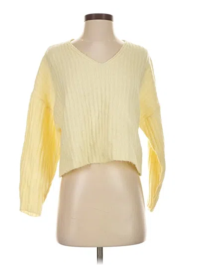 Pre-owned Mng Pullover Sweater In Yellow