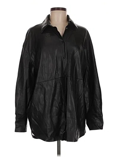 Pre-owned Mng Raincoat In Black