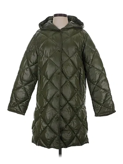 Pre-owned Mng Raincoat In Green