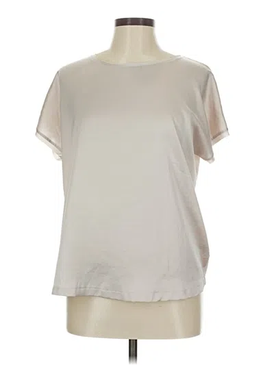 Pre-owned Mng Short Sleeve Blouse In Silver