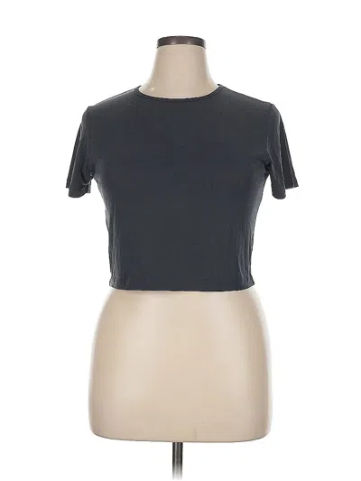 Pre-owned Mng Short Sleeve T-shirt In Gray