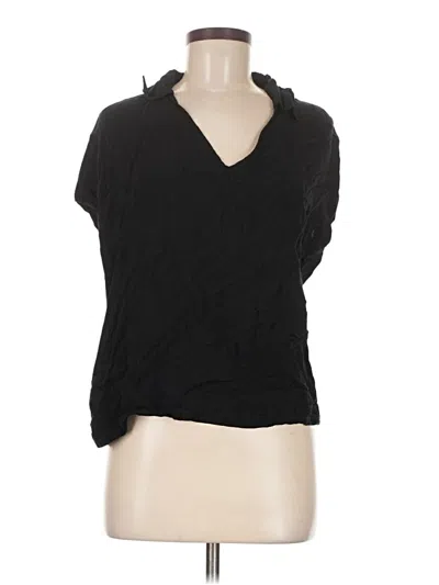Pre-owned Mng Short Sleeve Top Black Cowl Neck Tops