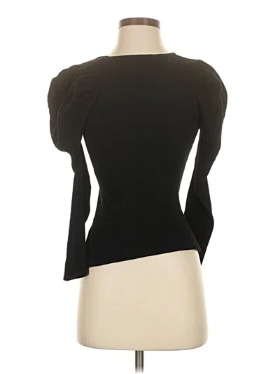 Pre-owned Mng Short Sleeve Top Black One Shoulder Neckline Tops