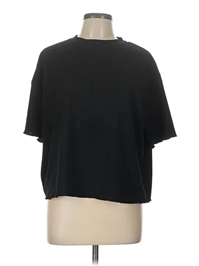 Pre-owned Mng Short Sleeve T-shirt In Black