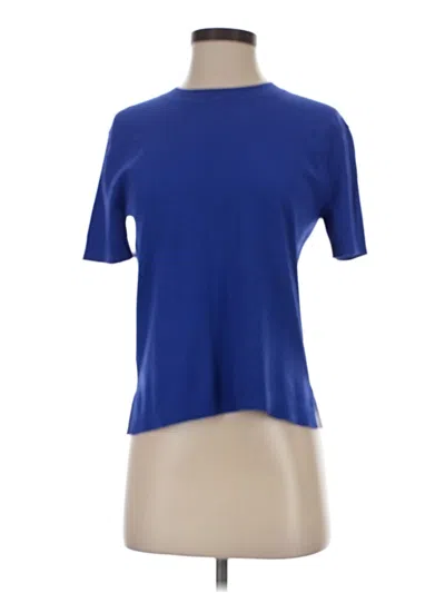 Pre-owned Mng Short Sleeve T-shirt In Blue