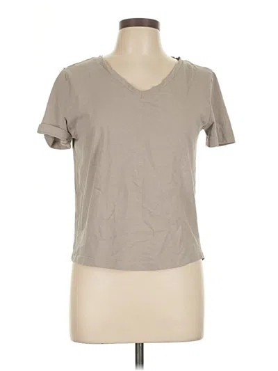 Pre-owned Mng Short Sleeve T-shirt In Brown