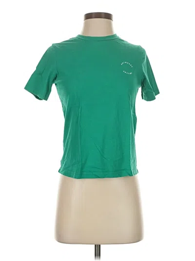 Pre-owned Mng Short Sleeve T-shirt In Green