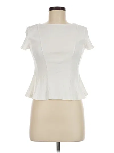 Pre-owned Mng Short Sleeve T-shirt In Ivory