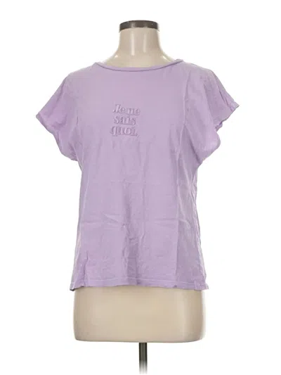 Pre-owned Mng Short Sleeve T-shirt In Purple