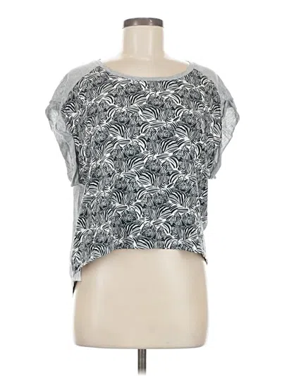 Pre-owned Mng Short Sleeve T-shirt In Silver