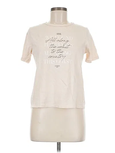 Pre-owned Mng Short Sleeve T-shirt In White