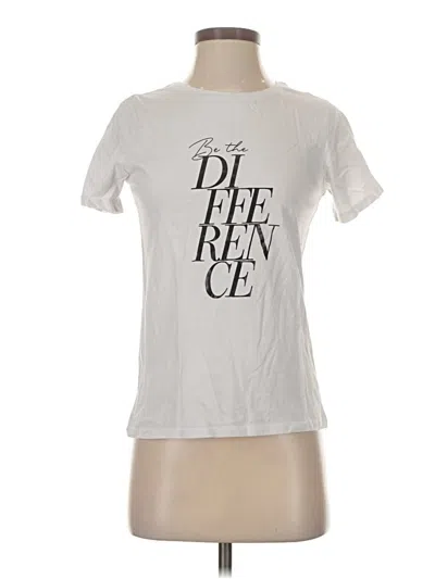 Pre-owned Mng Short Sleeve T-shirt In White