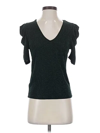 Pre-owned Mng Short Sleeve Turtleneck In Black