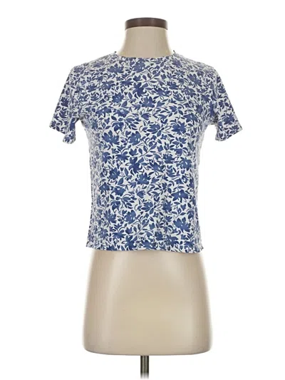 Pre-owned Mng Short Sleeve Turtleneck In Blue