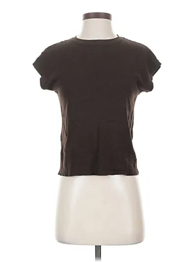 Pre-owned Mng Short Sleeve Turtleneck In Brown