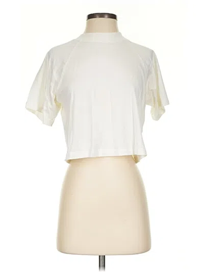 Pre-owned Mng Short Sleeve Turtleneck In Ivory
