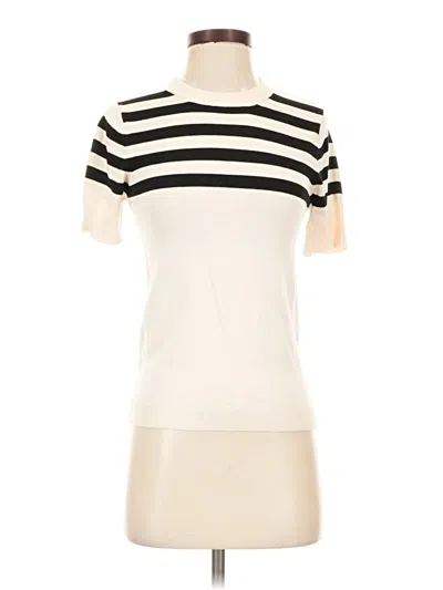 Pre-owned Mng Short Sleeve Turtleneck In Ivory