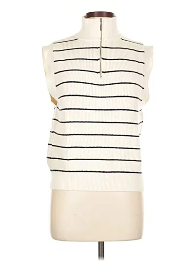 Pre-owned Mng Short Sleeve Turtleneck In White