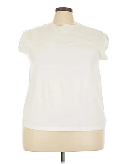 Pre-owned Mng Short Sleeve Turtleneck In White