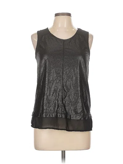 Pre-owned Mng Sleeveless Blouse In Black