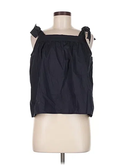 Pre-owned Mng Sleeveless Blouse In Black