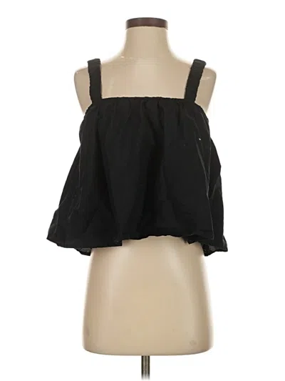 Pre-owned Mng Sleeveless Blouse In Black