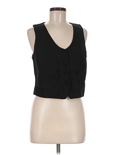 Pre-owned Mng Sleeveless Blouse In Black