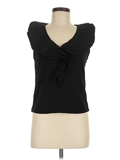 Pre-owned Mng Sleeveless Blouse In Black