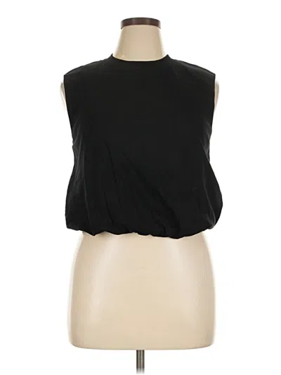 Pre-owned Mng Sleeveless Blouse In Black