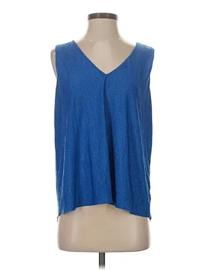 Pre-owned Mng Sleeveless Blouse In Blue