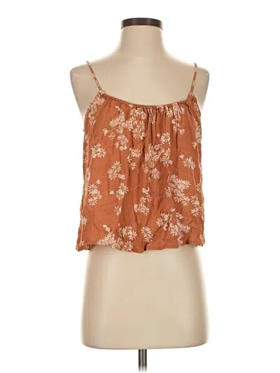 Pre-owned Mng Sleeveless Blouse In Brown