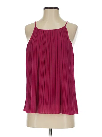 Pre-owned Mng Sleeveless Blouse In Burgundy