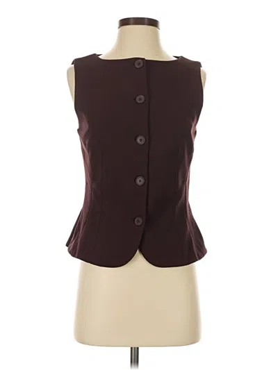 Pre-owned Mng Sleeveless Blouse In Burgundy