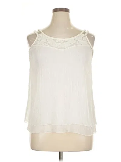 Pre-owned Mng Sleeveless Blouse In Ivory