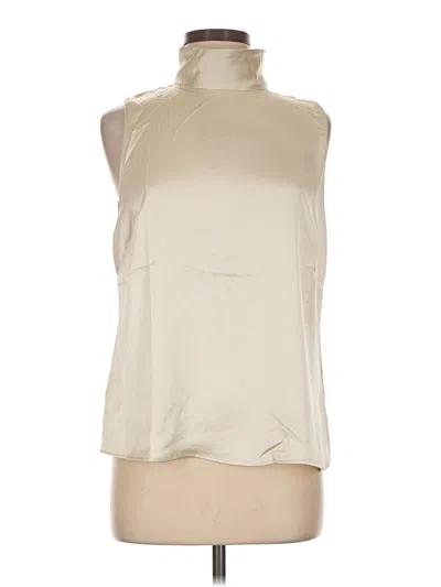 Pre-owned Mng Sleeveless Blouse In Ivory