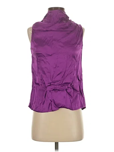 Pre-owned Mng Sleeveless Blouse In Purple