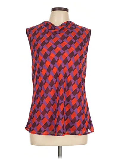 Pre-owned Mng Sleeveless Blouse In Red